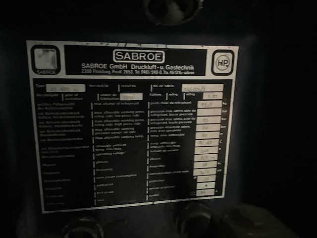 Sabroe - sv 607 ap persluchtdroger + 2x grasso persluchtketel - afbeelding 4 van  11
