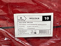 Sacobel welder lashandschoen maat 10 (6x) - afbeelding 6 van  6