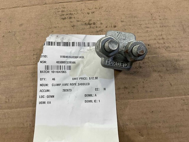 Saddled wire rooe clamp (46x) - afbeelding 2 van  3