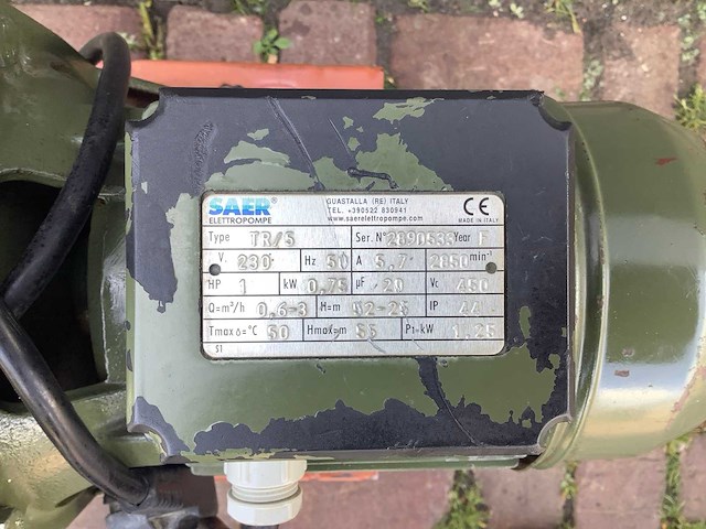 Saer tr/5 hydrofoorpomp - afbeelding 4 van  4