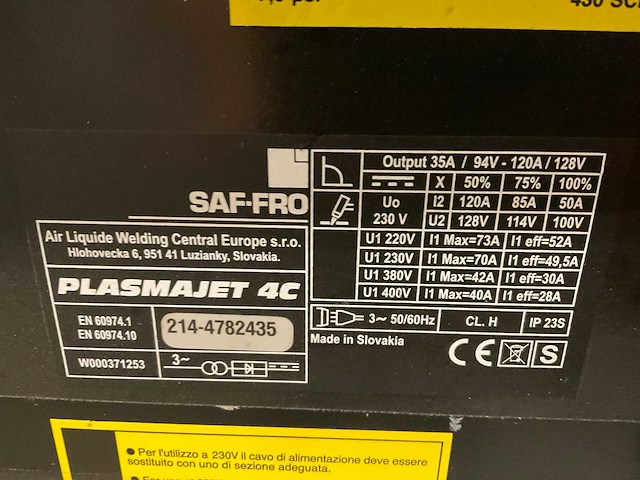 Saf-fro plasmajet 4c plasmasnijmachine - afbeelding 8 van  8
