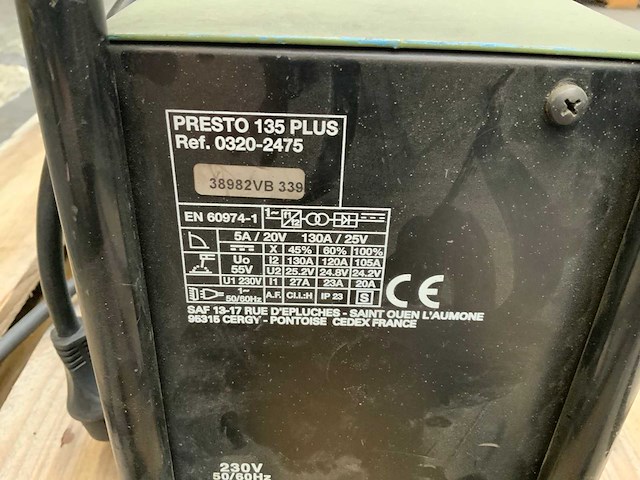 Saf presto 135 plus elektrode lasapparaat - afbeelding 4 van  4