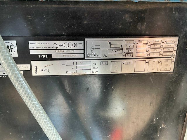 Saf safmig 475tr en devisaf d2h mig lasapparaat - afbeelding 5 van  9