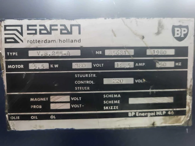 Safan - vs 255-4 - plate shear - afbeelding 6 van  14