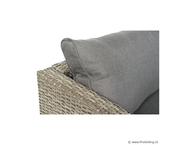 Safari loungebankset met salontafel – compleet met zit- en rugkussens - afbeelding 2 van  3