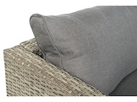 Safari loungebankset met salontafel – compleet met zit- en rugkussens - afbeelding 2 van  3