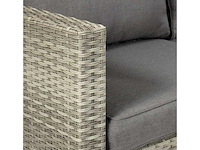 Safari loungebankset met salontafel – compleet met zit- en rugkussens - afbeelding 3 van  3