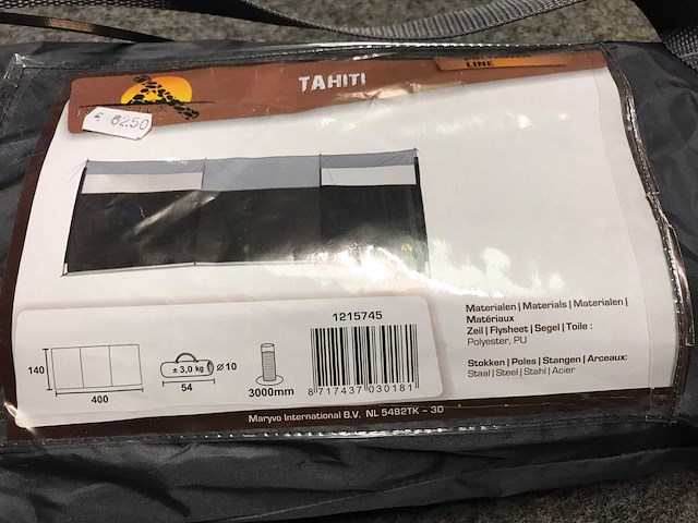 Safarica tahiti windscherm - afbeelding 2 van  2