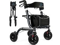 Safe age rollator lichtgewicht en opvouwbaar zitfunctie