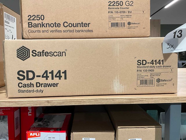 Safescan telmachine, kassalade en detector (3x) - afbeelding 4 van  4