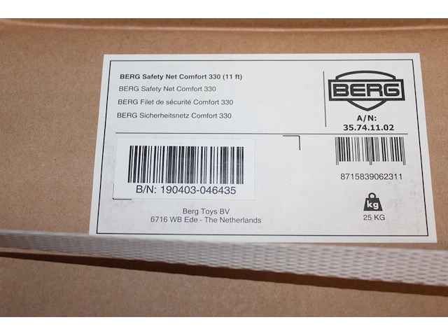 Safety net berg comfort 330, doorsnede 330 cm. nieuw in doos. - afbeelding 3 van  3