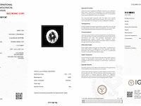 Saffier - 1.12 carat echte natuurlijke witte briljant (gecertificeerd) - afbeelding 3 van  6