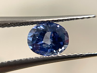 Saffier - 1.15 carat natuurlijke saffier (gecertificeerd) - afbeelding 1 van  5