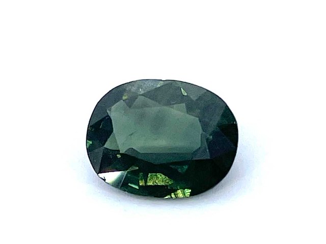 Saffier - 1.26 carat natuurlijke groene saffier - afbeelding 1 van  3