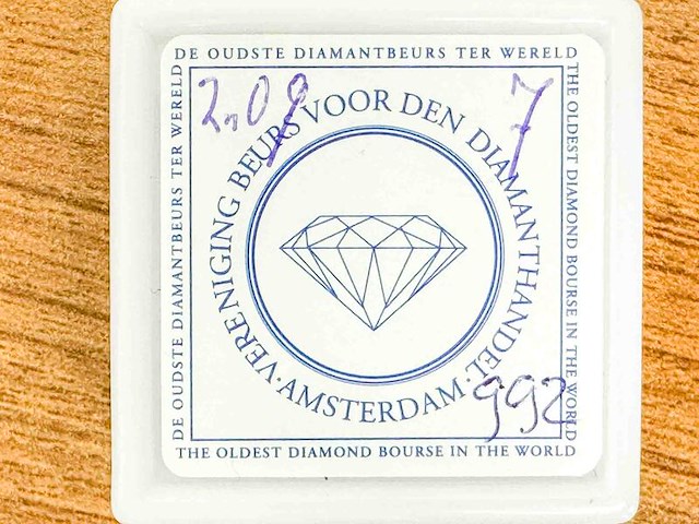 Saffier - 2.09 carat aan natuurlijke ronde saffieren - afbeelding 2 van  3