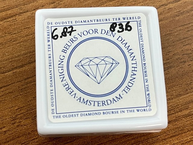 Saffier - 6.87 carat natuurlijke saffier - afbeelding 3 van  5