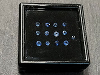 Saffier - mooie rond geslepen natuurlijke saffieren 1.50 carat