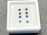 Saffier - rond geslepen natuurlijke saffieren 1.00 carat - afbeelding 1 van  4