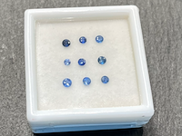 Saffier - rond geslepen natuurlijke saffieren 1.00 carat - afbeelding 1 van  4