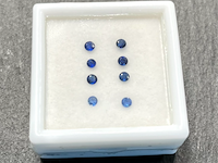 Saffier - rond geslepen natuurlijke saffieren 1.00 carat