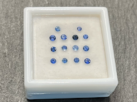 Saffier - rond geslepen natuurlijke saffieren 1.50 carat - afbeelding 1 van  4