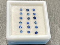 Saffier - rond geslepen natuurlijke saffieren 2.00 carat