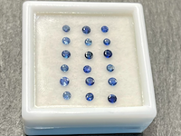 Saffier - rond geslepen natuurlijke saffieren 2.00 carat