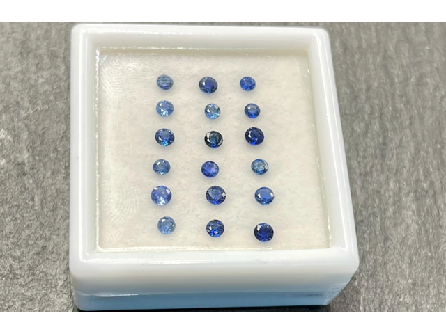 Saffier - rond geslepen natuurlijke saffieren van 2.00 carat - afbeelding 1 van  4