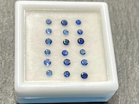 Saffier - rond geslepen natuurlijke saffieren van 2.00 carat