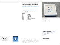 Saffier 1.00 carat ronde natuurlijke saffieren hoge kwaliteit - afbeelding 2 van  3