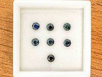 Saffier 2.09 carat natuurlijke ronde saffieren - afbeelding 1 van  3