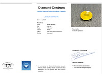 Saffier 2.13 carat natuurlijke gele saffier - afbeelding 3 van  4