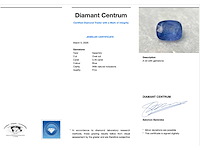 Saffier 3.40 carat natuurlijke saffier - afbeelding 3 van  5
