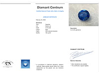 Saffier 3.76 carat natuurlijke saffier - afbeelding 3 van  5