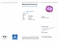 Saffier fancy pink 1.18 ct - afbeelding 3 van  3