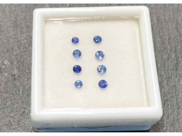 Saffier rond geslepen natuurlijke saffieren hoge kwaliteit 1.11 carat - afbeelding 1 van  3