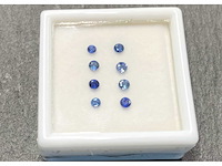 Saffier rond geslepen natuurlijke saffieren hoge kwaliteit 1.11 carat - afbeelding 1 van  3