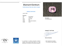 Saffier roze 0.81 ct - afbeelding 5 van  5