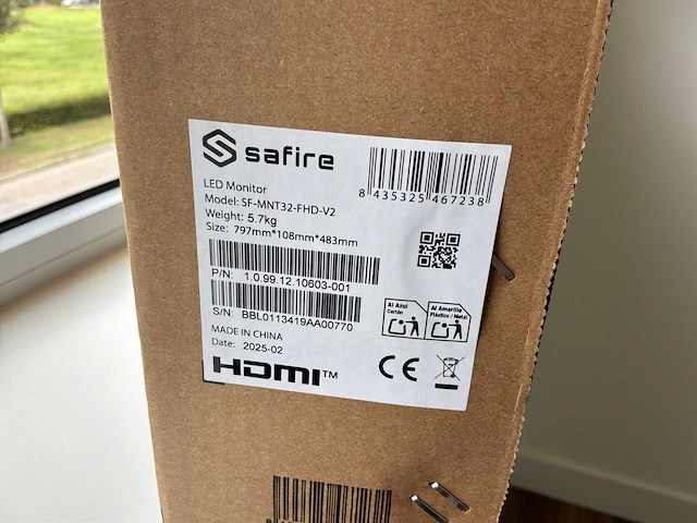 Safire sf-mnt32fhd-v2 monitor - afbeelding 3 van  3