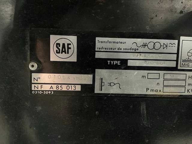 Safmig 475tr mig lasapparaat - afbeelding 2 van  10