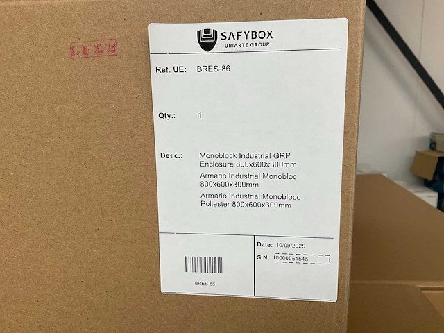 Safybox bres 86 ( 800 x 600 x 300 mm)industrïele behuizing (19x) - afbeelding 2 van  2