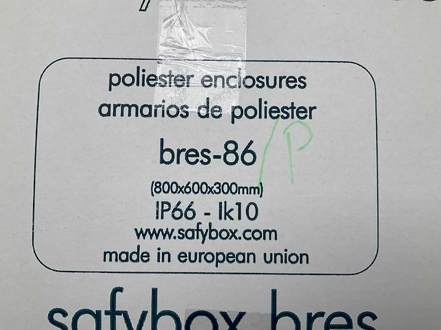 Safybox bres 86p (800 x 600 x 300 mm)industriële behuizingen (8x) - afbeelding 5 van  6