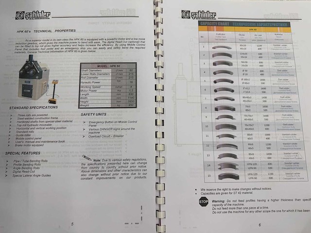 Sahinler - 2024 - hpk 60 - profielbuigmachine - afbeelding 3 van  13