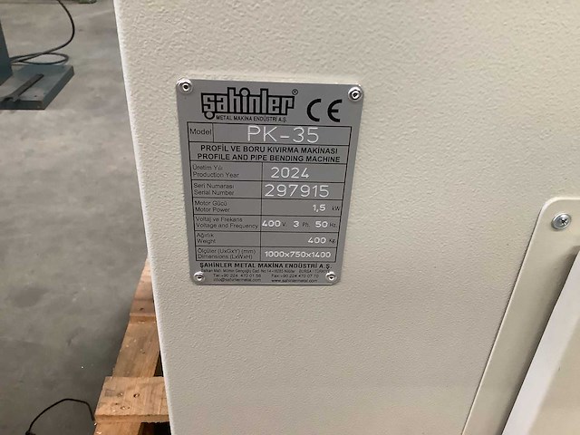 Sahinler - 2024 - pk 35 - profielbuigmachine - afbeelding 6 van  6