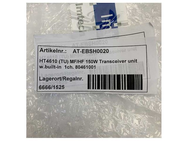 Sailor ht4610 marine mf/hf transceiver unit 150w - 24v - afbeelding 1 van  6