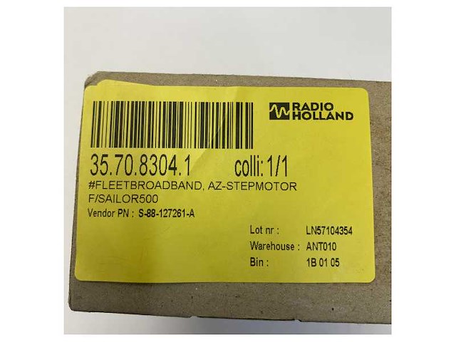 Sailor s-88-127261-a fleetbroadband azimuth stepper motor silver - afbeelding 6 van  7