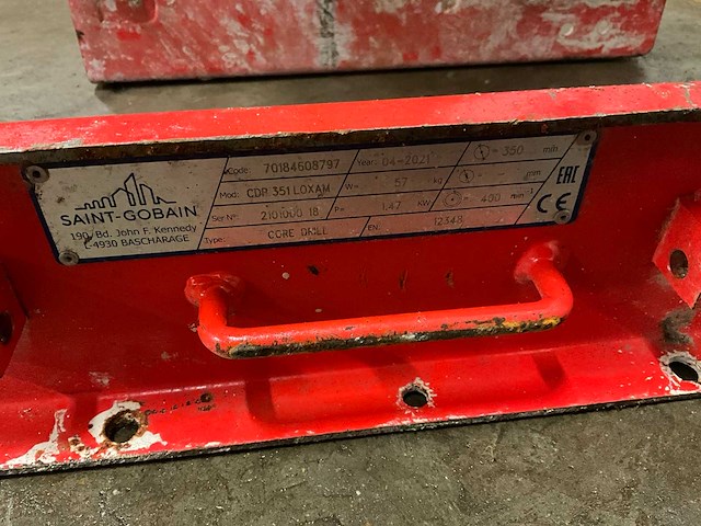Saint gobin cdp 351 kernboormachine - afbeelding 6 van  6