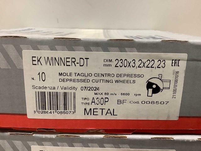 Sait 08507 ek 230 mm slijpschijven (20x) - afbeelding 2 van  2