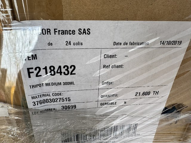 Salade bakjes, tripot, medium , transparant, 2019 - afbeelding 4 van  7