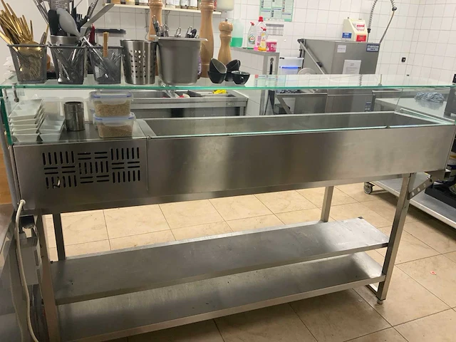 Saladette 175x38x40 cm - afbeelding 5 van  5